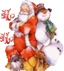 GIF animado (60746) Papa noel muneco nieve