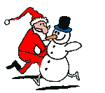 GIF animado (60817) Papa noel muneco nieve bailando