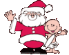 GIF animado (60754) Papa noel nino jesus
