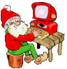 GIF animado (60757) Papa noel ordenador
