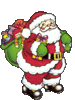GIF animado (60964) Papa noel regalos saltando