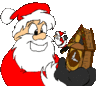GIF animado (60908) Papa noel reloj cuco