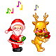 GIF animado (60979) Papa noel reno bailando