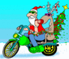 GIF animado (60985) Papa noel rudolph moto