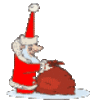 GIF animado (60909) Papa noel saco sorpresa