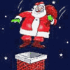 GIF animado (60858) Papa noel torpe chimenea