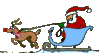 GIF animado (61030) Papa noel trineo