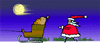 GIF animado (61033) Papa noel trineo divertido