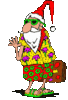 GIF animado (60925) Papa noel vacaciones