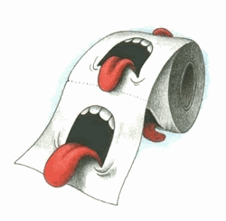 GIF animado (63192) Papel higienico bocas