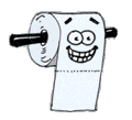 GIF animado (63193) Papel higienico cara