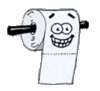 GIF animado (63193) Papel higienico cara