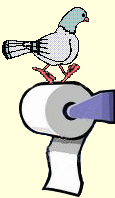 GIF animado (63196) Papel higienico paloma