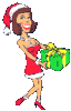 GIF animado (61103) Paquete regalo navidad
