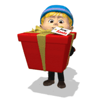 GIF animado (61119) Paquete regalo navidad
