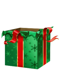 GIF animado (61125) Paquete regalo navideno