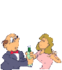 GIF animado (70306) Pareja champan