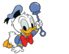 GIF animado (64623) Pato donald sonajero