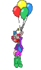 GIF animado (64185) Payaso globos