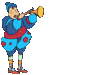 GIF animado (72363) Payaso tocando la flauta
