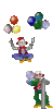 GIF animado (72367) Payasos inflando globos