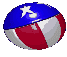 Imagen GIF de Pelota bandera americana animado