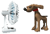 GIF animado (63391) Perro ventilador
