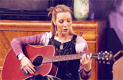 GIF animado (74918) Phoebe tocando guitarra