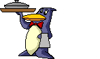 GIF animado (71557) Pinguino camarero