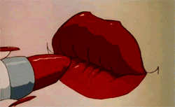 GIF animado (63185) Pintandose labios