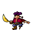 GIF animado (72449) Pirata y su espada