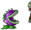 GIF animado (73090) Planta carnivora de zombies