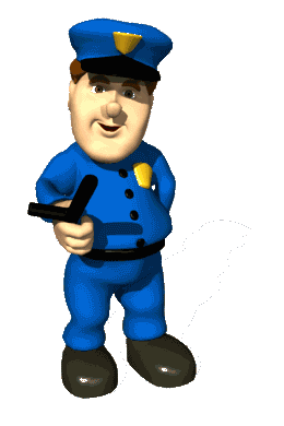 GIF animado (72469) Policia colocandose la gorra
