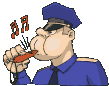 GIF animado (72471) Policia con silbato