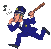 GIF animado (72472) Policia corriendo