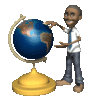 GIF animado (65595) Profesor globo terraqueo