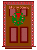GIF animado (61259) Puerta en navidad