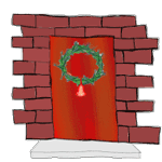 Imagen GIF de Puerta navidad animado