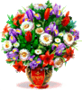 GIF animado (72982) Ramo de flores en un florero