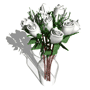GIF animado (73125) Ramo rosas blancas