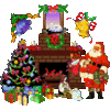 GIF animado (60971) Regalos papa noel