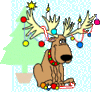 GIF animado (61269) Reno navidad