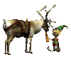 GIF animado (61288) Reno papa noel
