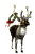 GIF animado (61296) Reno papa noel