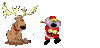 GIF animado (61297) Reno papa noel