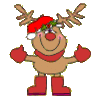 GIF animado (61329) Reno rudolf