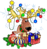 GIF animado (61298) Reno santa claus