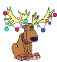 GIF animado (61300) Reno santa claus