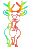 GIF animado (61306) Reno santa claus