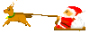 GIF animado (61034) Reno tirando trineo